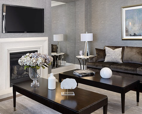 parisian inspired living room design