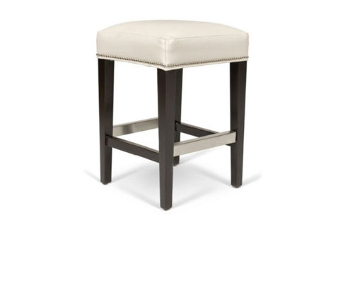 Benton cream leather Bar stool by KHL