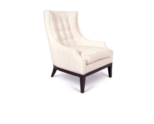 Joanne white tufted Lounge Chair by KHL